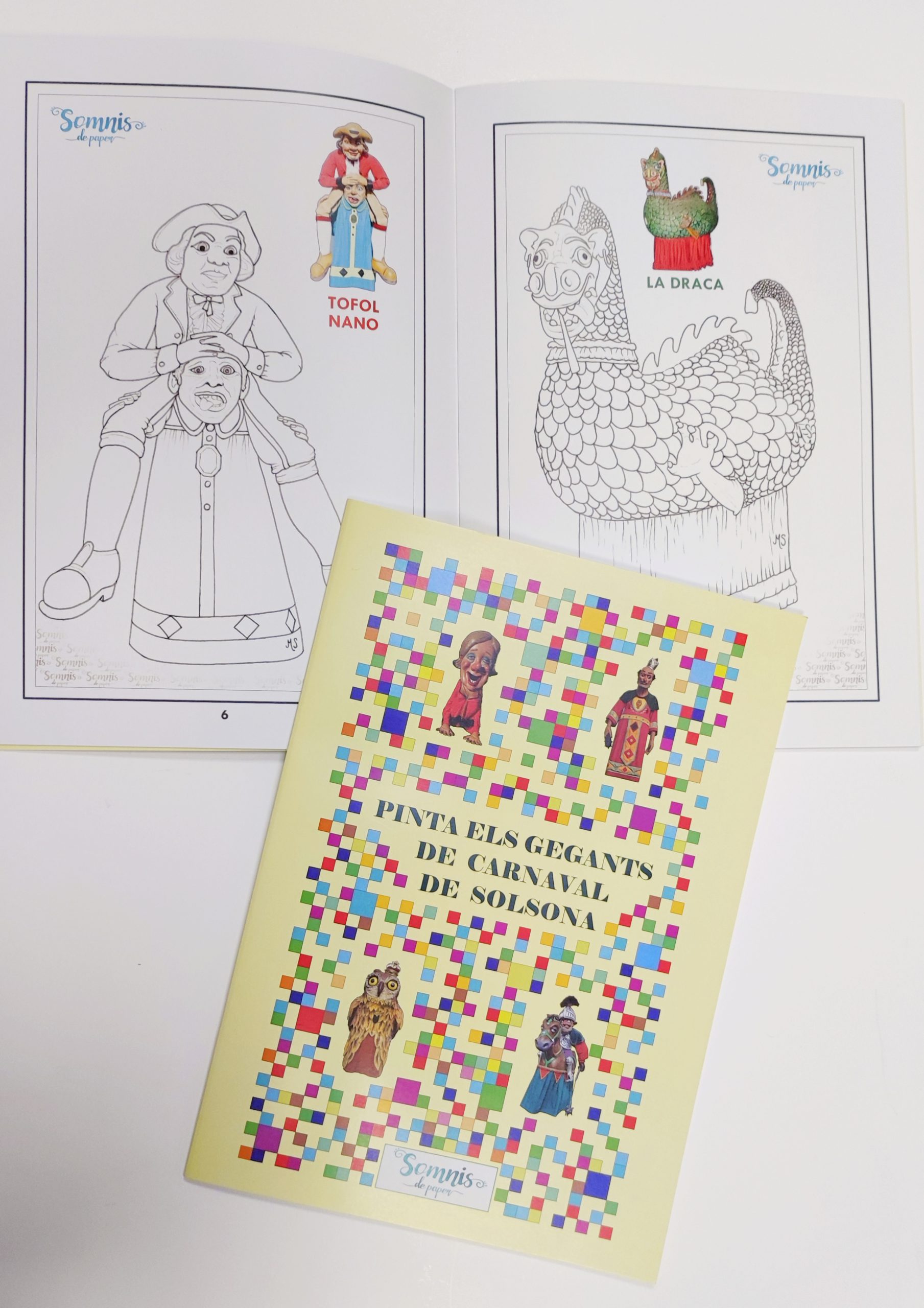 Quadern Pinta els Gegants del Carnaval de Solsona